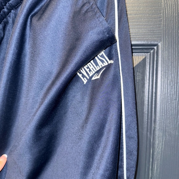 Everlast Dark Blue Track Pants with White Stripes. Size L - Picture 2 of 6